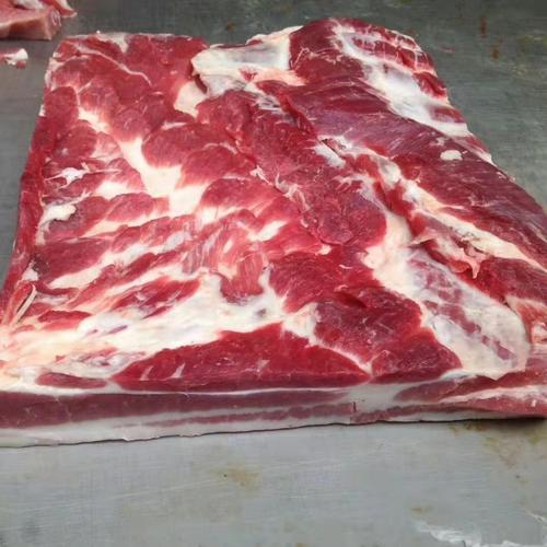 厂家批发冻猪中方肉 去皮去肋五花肉 切边中方肉 五花肉 猪肉供应